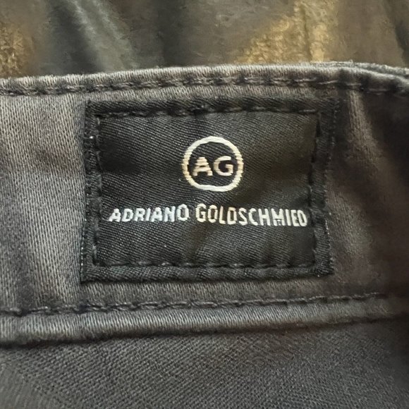 AG Adriano Goldschmied Women’s Jeans Size 2 25R Gray Coated Legging Super Skinny - Picture 5 of 7